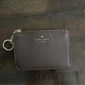 Kate Spade Brown and Gold Card Pouch